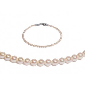 Di-Perle collier zoetwaterparel rond wit 6.5-7 mm 45 cm - 3223090