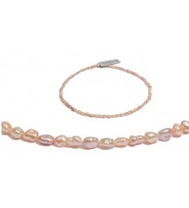 Di-Perle collier zoetwaterparel multi kleur Keshi 45 cm - 3223096