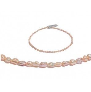 Di-Perle collier zoetwaterparel multi kleur Keshi 45 cm - 3223096