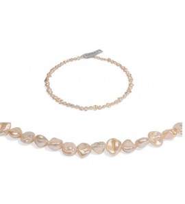 Di-Perle collier zoetwaterparel multi kleur Keshi 45 cm - 3223097