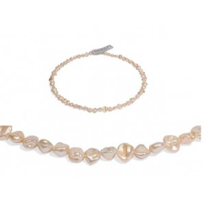 Di-Perle collier zoetwaterparel multi kleur Keshi 45 cm - 3223097