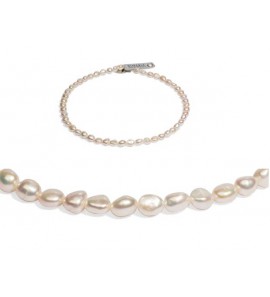 Di-Perle collier zoetwaterparel wit 8-9 mm 45 cm - 3223099