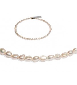 Di-Perle collier zoetwaterparel wit 8-9 mm 45 cm - 3223100