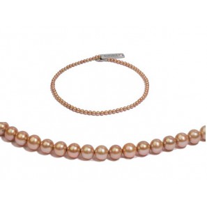 Di-Perle collier zoetwater beige 6-6.5 mm 45 cm - 3223106