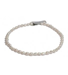Di-Perle collier grijs 7-8 mm 45 cm - 3223109