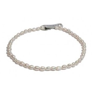 Di-Perle collier grijs 7-8 mm 45 cm - 3223109