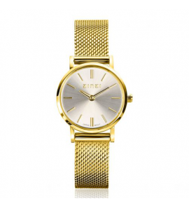 ZINZI horloge mini rond gold w.wpl zilver/mach band - 3223162
