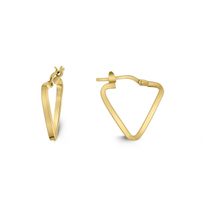 MY iMenso Creoli earring "Triangolo" GP 1M17 mm - 3223195