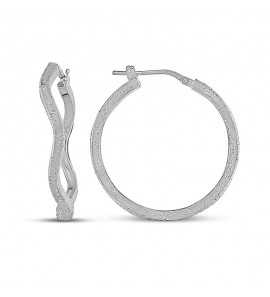 MY iMenso Creoli earring "Corvo Diamante" 29 mm - 3223196
