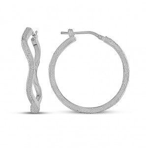 MY iMenso Creoli earring "Corvo Diamante" 29 mm - 3223196