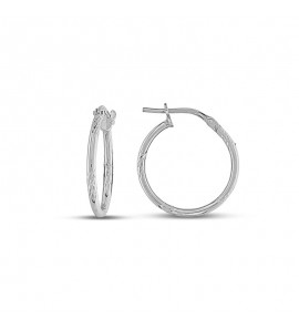 MY iMenso Creoli earring "Graffiato" 18 mm - 3223198