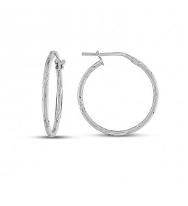 MY iMenso Creoli earring "Graffiato" 23 mm - 3223200