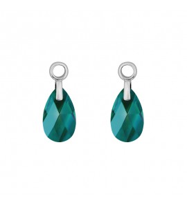 MY iMenso Creoli pairof pendent Pera "Emerald Shim" 16 mm - 3223215