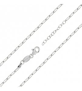 MY iMenso necklace "paperclip 2mm" (925/rhod-plated) 42+5cm - 3223235