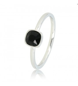 My Bendel Picolo ring met zwarte kristal mt. 17 - 3223454