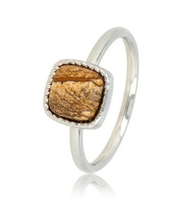 My Bendel Vita ring met Picture Jasper mt. 19 - 3223460