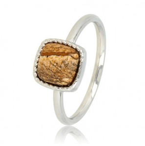 My Bendel Vita ring met Picture Jasper mt. 19 - 3223460