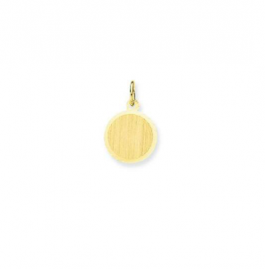 Goud graveerplaat rond 12 mm - 3223344