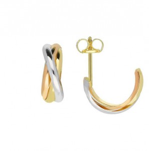 Goud tricolour oorsteker - 3223353