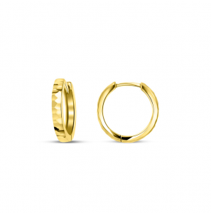 MY iMenso Creoli earring "Specchio" 16 mm GP 1M - 3223208
