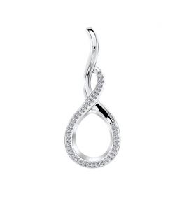MY iMenso Goccy medaillon "Treccia" 15 mm met zirkonia - 3223231