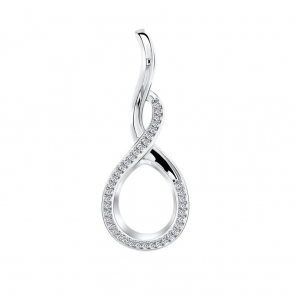 MY iMenso Goccy medaillon "Treccia" 15 mm met zirkonia - 3223231