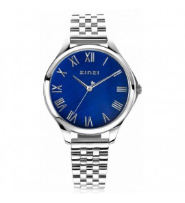 ZINZI horloge Julia 34 mm d.bl. parelm.w.pl. stln. band - 3223490
