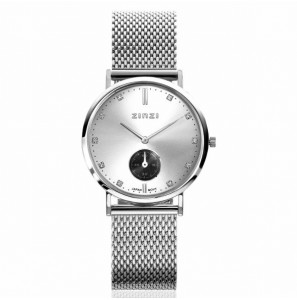 ZINZI Roman horloge zlv. w.plt/zw.chrono/ mashband - 3223493
