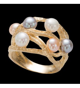 Sanjoya München GV ring met zoetwater parels mt. 58 - 3223367