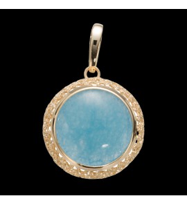 Sanjoya Venetië GV hanger met lichtblauwe quartz steen. - 3223372