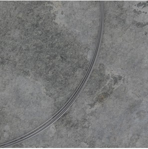 Sanjoya Rio Stalen collier 5 rijen grijze kleur 45 cm - 3223413