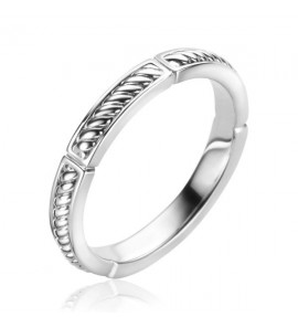 ZINZI zlv. aanschuifring pareldraad mt. 56 - 3223501