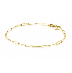 ZINZI Gold armband paperclip schakels 2.2 mm - 3223575
