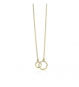 ZINZI Gold collier openrondjes inelkaar 40-42 cm - 3223579