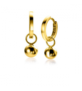 ZINZI Gold oorbeldels bolletjes 6 mm - 3223580