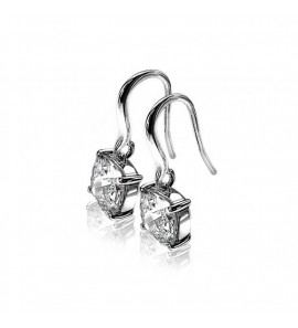 ZINZI zilv. oorknoppen chaton met zirc. 7 mm - 3223562