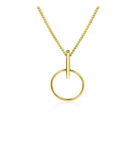ZINZI Gold hanger staafje met openrondje 11.5 mm - 3223566