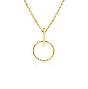ZINZI Gold hanger staafje met openrondje 11.5 mm - 3223566