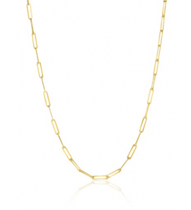 ZINZI Gold collier paperclip schakels 1.6 mm 45 cm - 3223578