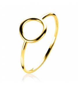 ZINZI GOLD ring met open rondje 8 mm mt. 56 - 3223590
