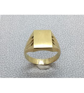 Goud heren ring achtkant mt. 21 - 3223595