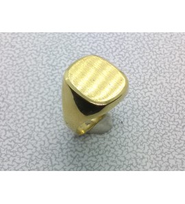 Goud heren ring ovaal mt. 18 - 3223597