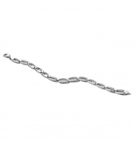 Zilver RH armband rechthoek 8 mm 19 cm - 3223684