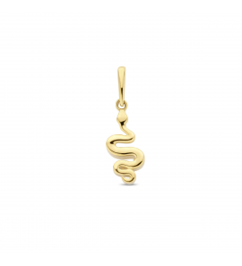 Goud hanger slang 12.5x6.0 mm - 3223758