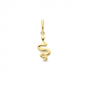 Goud hanger slang 12.5x6.0 mm - 3223758