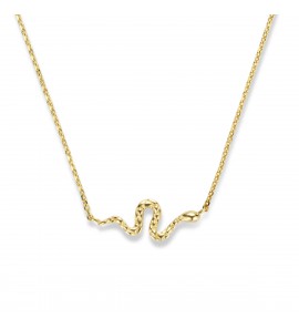 Goud anker collier 0.8 mm met slang 5.5x16.5 mm 40-42-44 cm - 3223760