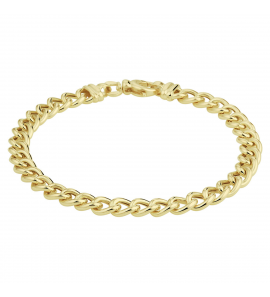 Goud armband gourmet 6 mm 19 cm - 3223766