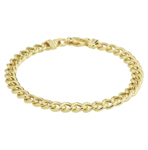Goud armband gourmet 6 mm 19 cm - 3223766