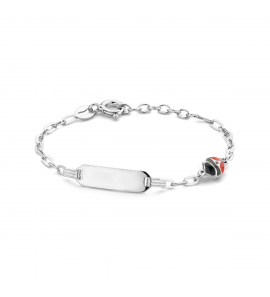 Zilver RH plaatbandje met email LHB 11+2 cm - 3223817