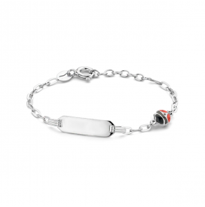 Zilver RH plaatbandje met email LHB 11+2 cm - 3223817
